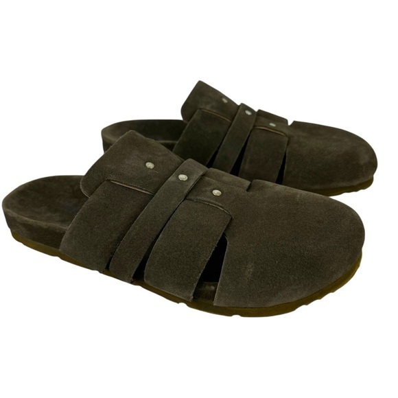 Free People Mule Clogs Sunday Season Khaki Green Slip On Women’s 36 USA 6 - Picture 9 of 16